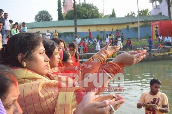 'Chhath' puja celebrated in Tripura 'Chhath' puja celebrated in Tripura